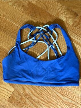 lululemon athletica Blue Strappy Sports Bra